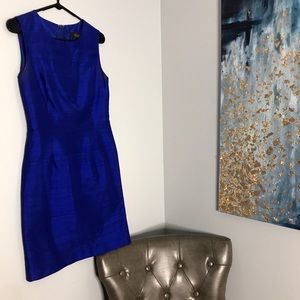 CLASSY! Brooks Brothers Royal Blue Silk Dress